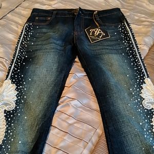 Amanda Adams couture jeans